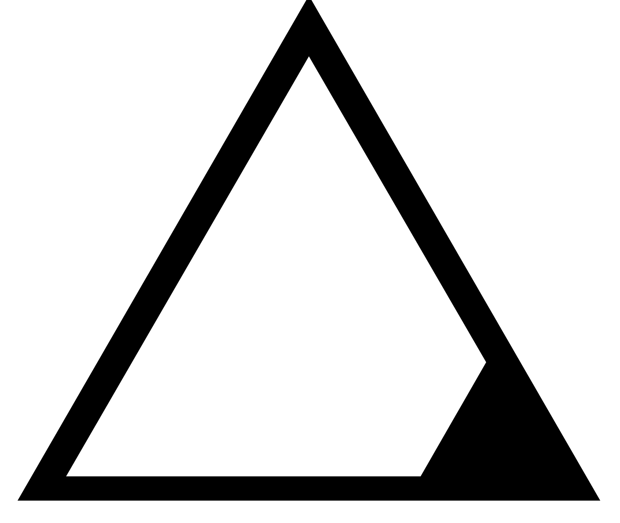 DSP Logo - triangle with solid corner at bottom right